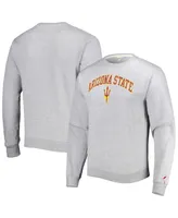 Men's League Collegiate Wear Gray Arizona State Sun Devils 1965 Arch Essential Pullover Sweatshirt