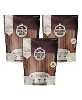 Greater Wild 6" Single-Ingredient Beef Bully Sticks, All-Natural Dog Treats