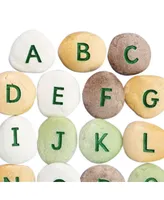 Yellow Door Uppercase Alphabet Pebbles, Set of 26