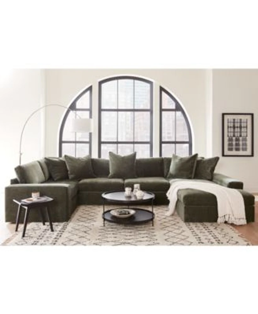 Michola Fabric Sectional Collection Created For Macys