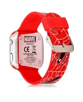 Nintendo Children's Super Mario Light Emitting Diode Red Silicone Strap Watch 32mm