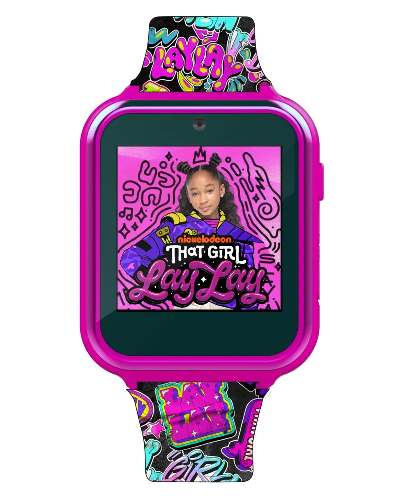 Nickelodeon Children's that Girl Lay Lay Purple Silicone Smart Watch 38mm