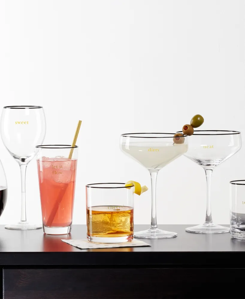 Kate Spade Cheers to Us Double Old Fashioned Glasses Set, 2 Piece