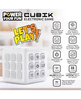 Power Your Fun Cubik Led Flashing Cube Memory Game - White