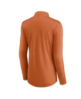 Women's Fanatics Texas Orange Longhorns Worth the Drive Quarter-Zip Top