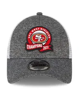 Men's New Era Heather Gray San Francisco 49ers 2022 Nfc West Division Champions Locker Room 9FORTY Adjustable Hat