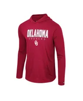 Men's Colosseum Crimson Oklahoma Sooners Team Color Rival Hoodie Long Sleeve T-shirt