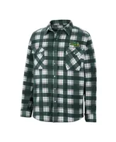 Men's Colosseum Green Ndsu Bison Ellis Full-Snap Jacket