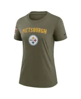 Women's Nike Olive Pittsburgh Steelers 2022 Salute To Service Legend T-shirt