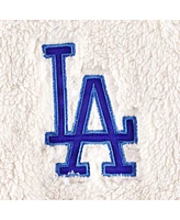 Women's G-iii 4Her by Carl Banks Oatmeal, Royal Los Angeles Dodgers Shuffle It Raglan Full-Zip Hoodie
