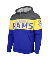 Men's Starter Heather Charcoal, Royal Los Angeles Rams Extreme Pullover Hoodie
