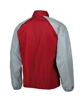 Men's G-iii Sports by Carl Banks Crimson Alabama Tide Point Guard Raglan Half-Zip Jacket