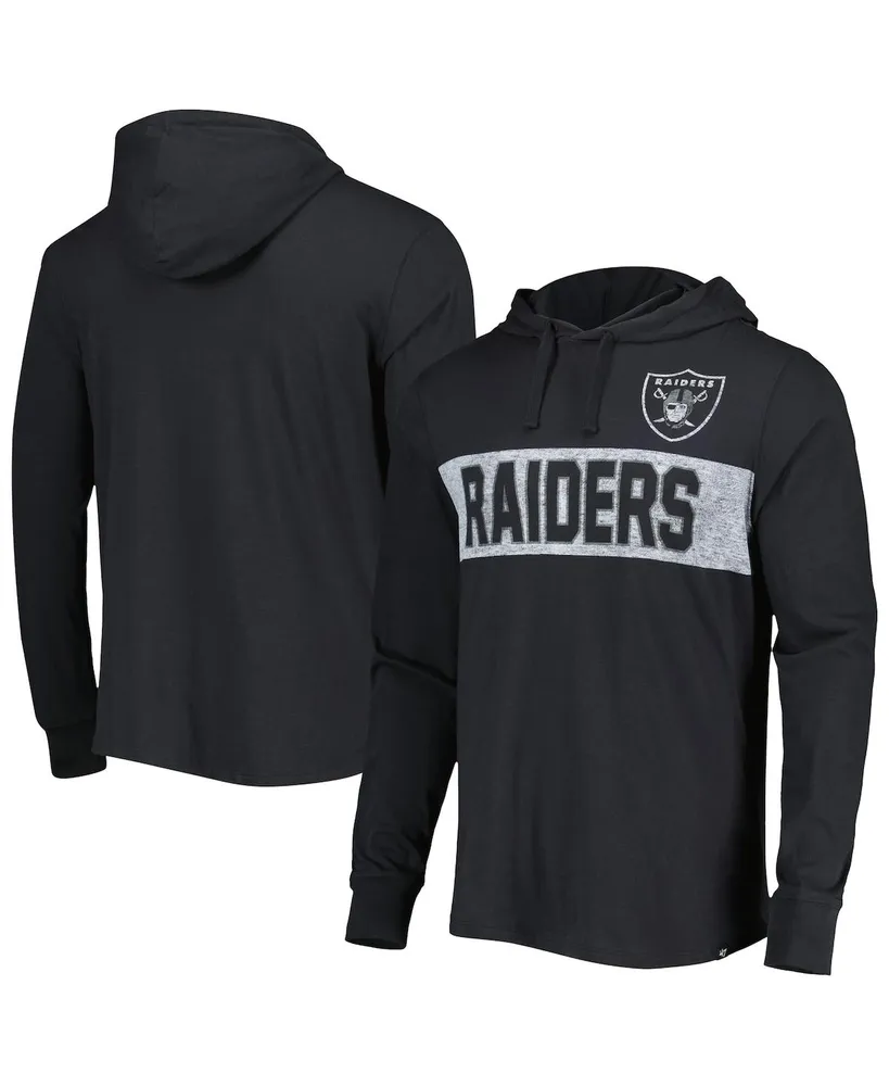 Men's '47 Brand Black Las Vegas Raiders Field Franklin Pullover Hoodie