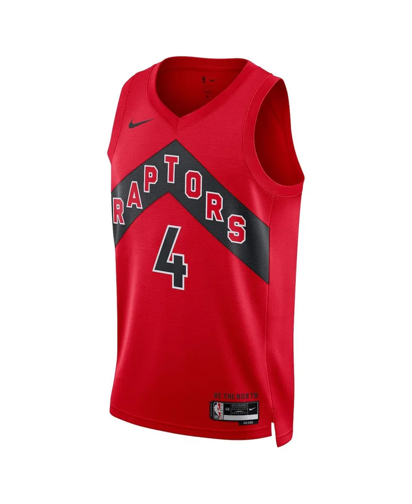 Men's and Women's Nike Scottie Barnes Red Toronto Raptors Swingman Jersey - Icon Edition