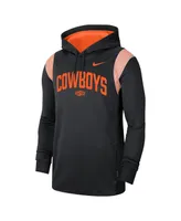 Men's Nike Black Oklahoma State Cowboys 2022 Game Day Sideline Performance Pullover Hoodie