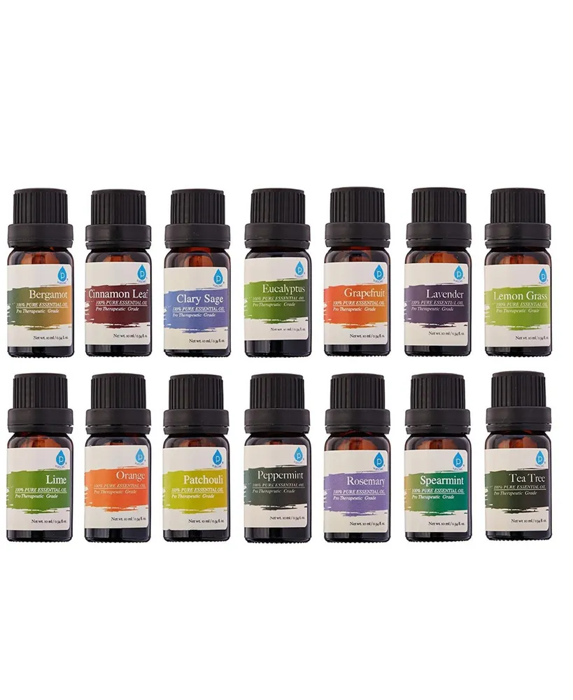 Pursonic 14 pack of 100% Pure Essential Aromatherapy Oils