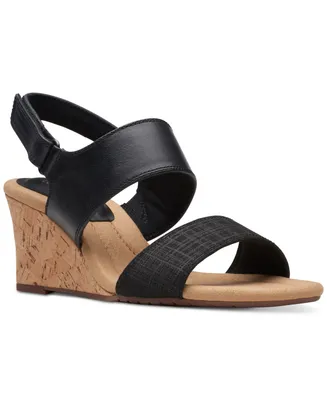 Clarks Women's Kyarra Faye Slingback Wedge Sandals