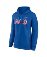 Women's Fanatics Royal Buffalo Bills Checklist Crossover V-Neck Pullover Hoodie