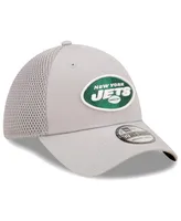 Men's New Era Gray York Jets Team Neo 39Thirty Flex Hat