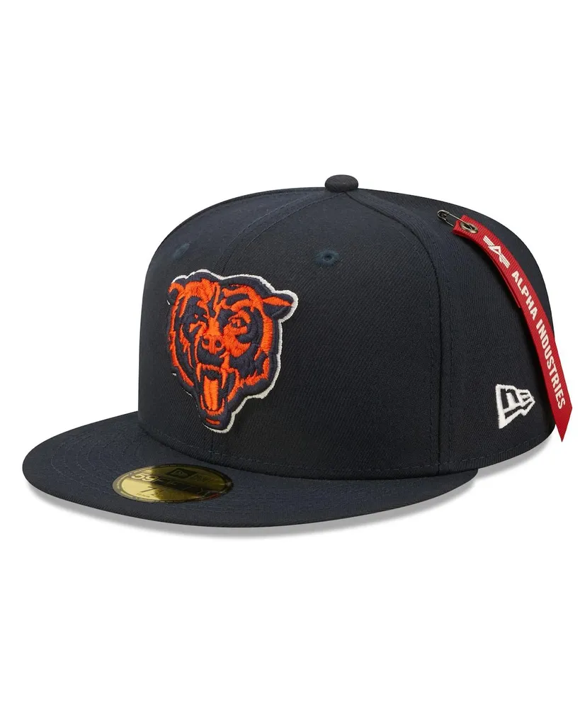 Men's New Era X Alpha Industries Navy Chicago Bears 59Fifty Fitted Hat