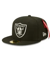 Men's New Era X Alpha Industries Black Las Vegas Raiders 59Fifty Fitted Hat