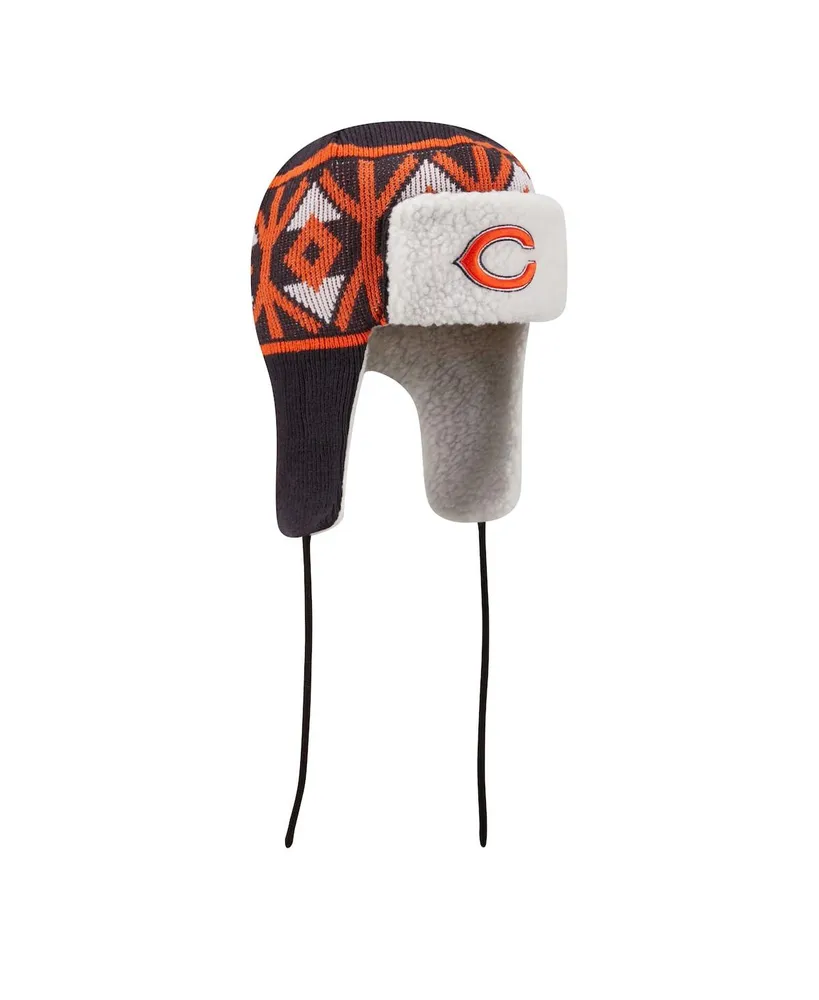 Men's New Era Navy Chicago Bears Knit Trapper Hat