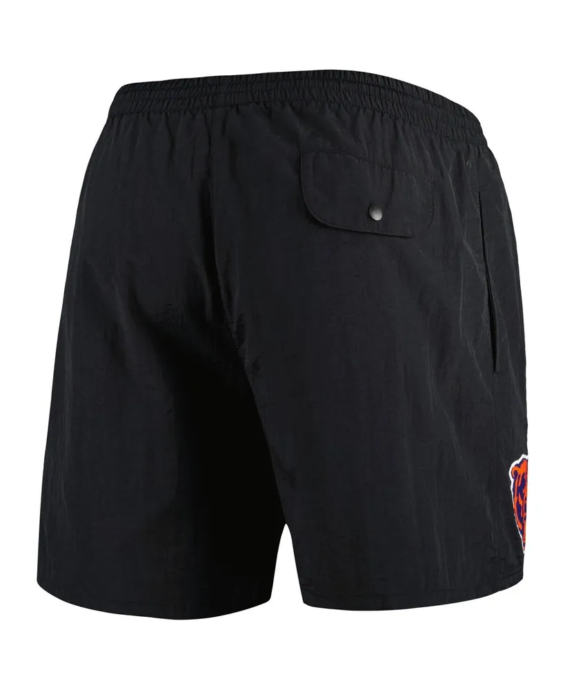 Men's Mitchell & Ness Black Chicago Bears Team Essentials Nylon Shorts