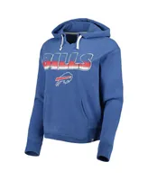 Women's '47 Brand Royal Buffalo Bills Color Rise Kennedy Pullover Hoodie