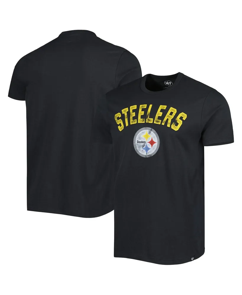 Men's '47 Brand Black Pittsburgh Steelers All Arch Franklin T-shirt