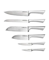 Cuisine::pro Damashiro Mizu Knife Block Oak Set, 7 Piece