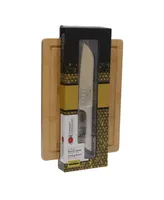 Cuisine::pro Damashiro 6.5" Santoku & 10"x13.5" Board Set