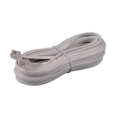 Rca 25 Ft White Phone Line Cord