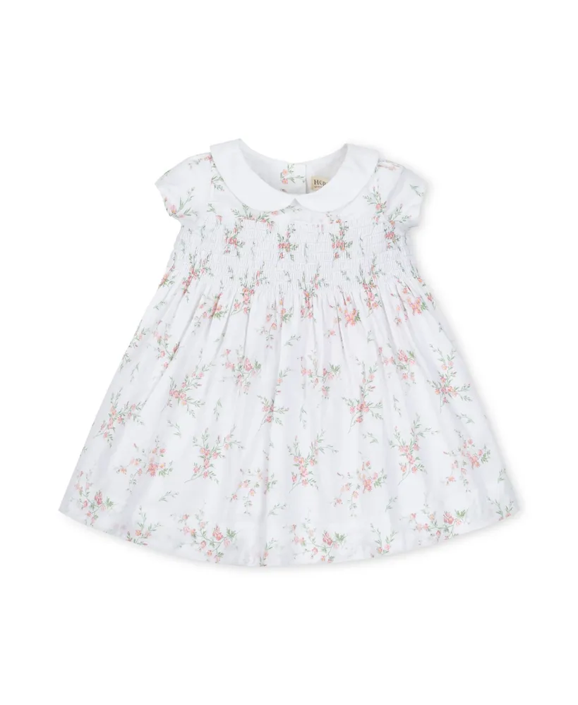 Hope & Henry Baby Girls Baby Seersucker Peter Pan Collar Dress