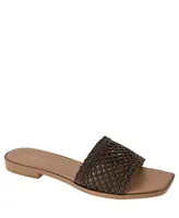 BCBGeneration Women's Lanai Square Toe Flat Sandal