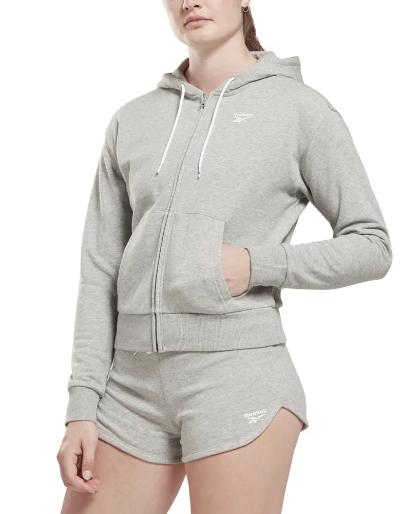 Reebok Women's French Terry Zip-Front Hoodie