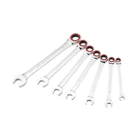 Powerbuilt 7 Piece Metric 100 Tooth Ratcheting Wrench Set