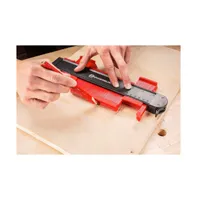 Powerbuilt 2 Piece Contour Gauge Set Measuring Tool Red