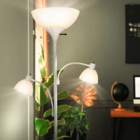 Brightech Sky Dome Double 72" Led Torchiere Floor Lamp with Adjustable Arms