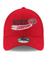 Men's New Era Scarlet San Francisco 49ers 2022 Nfc West Division Champions 9FORTY Adjustable Hat