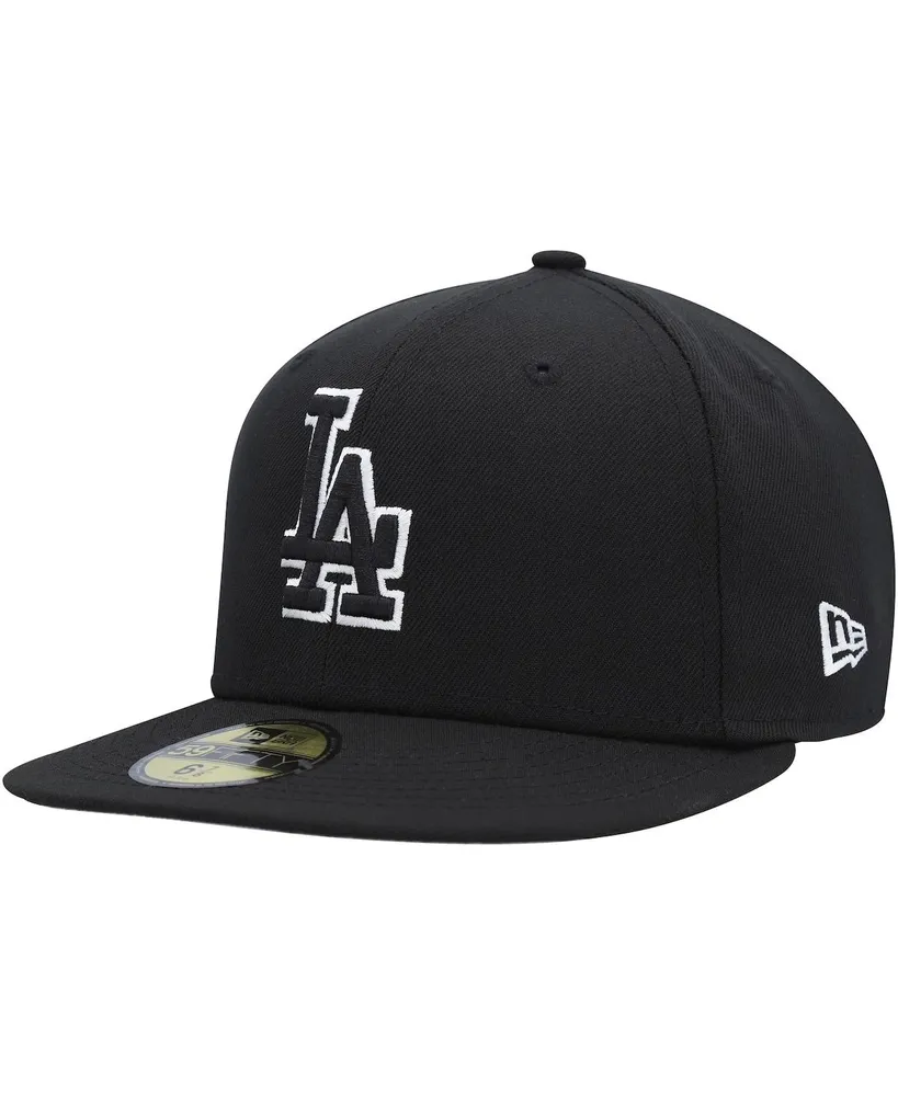 Men's New Era Los Angeles Dodgers Black on Black Dub 59FIFTY Fitted Hat