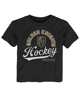 Toddler Boys and Girls Black Vegas Golden Knights Take the Lead T-shirt
