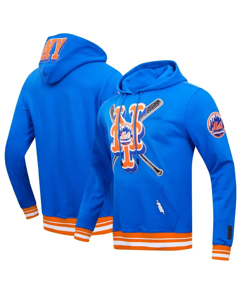 Men's Pro Standard Royal New York Mets Mash Up Logo Pullover Hoodie