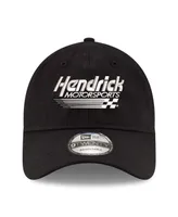 Men's New Era Black Hendrick Motorsports Enzyme Washed 9TWENTY Adjustable Hat