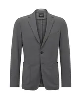 Boss by Hugo Men's Slim-Fit Jacket Micro-Patterned Performance-Stretch Cloth