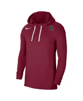 Men's Nike Crimson Oklahoma Sooners Off-Field Performance Long Sleeve Hoodie T-shirt