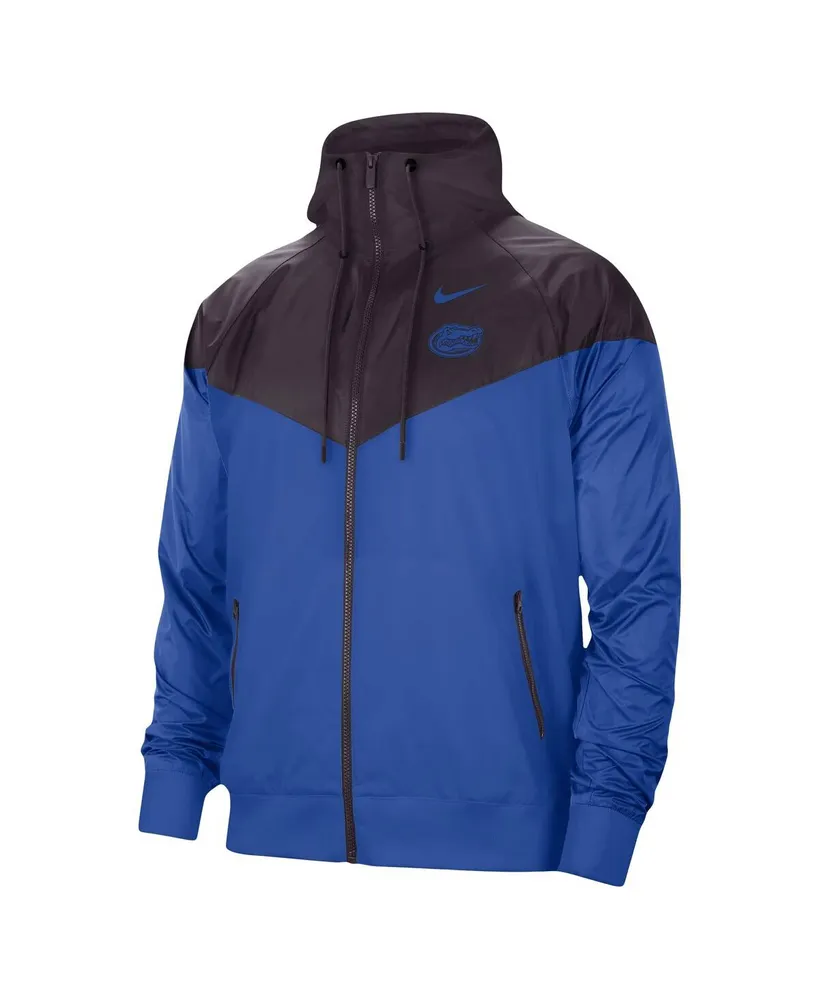 Men's Nike Charcoal, Royal Florida Gators Windrunner Raglan Full-Zip Jacket