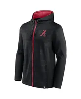 Men's Fanatics Black Alabama Crimson Tide Ball Carrier Full-Zip Hoodie