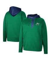 Men's Colosseum Notre Dame Fighting Irish Luge 3.0 Quarter-Zip Hoodie