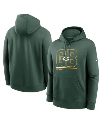 Men's Nike Green Bay Packers City Code Club Fleece Pullover Hoodie