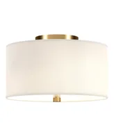 Ellis 12" Flush Mount with Fabric Shade